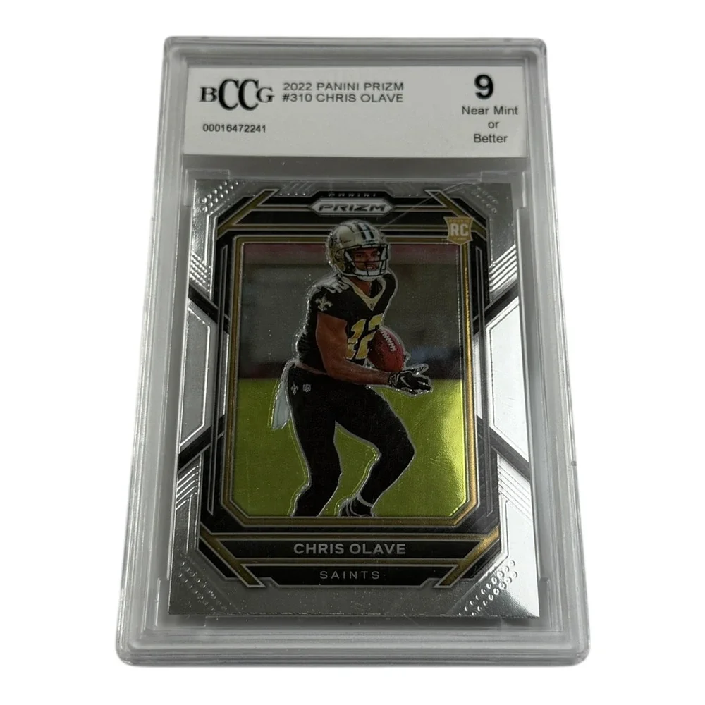 2022 Panini Prizm Chris Olave #310 Rookie Card RC BCCG 9 Near Mint New Orleans